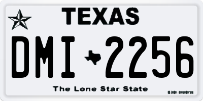 TX license plate DMI2256