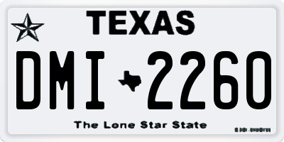 TX license plate DMI2260