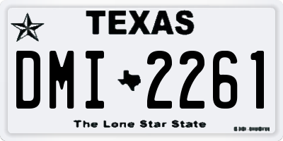 TX license plate DMI2261