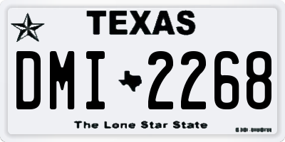 TX license plate DMI2268