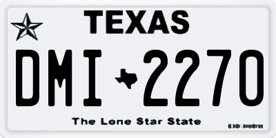 TX license plate DMI2270