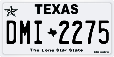 TX license plate DMI2275
