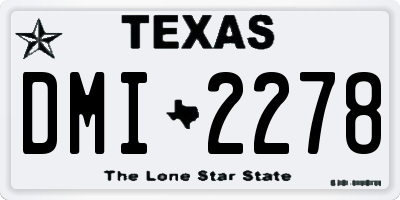 TX license plate DMI2278