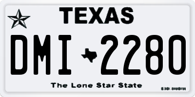 TX license plate DMI2280