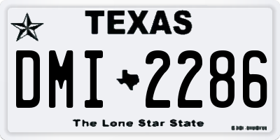 TX license plate DMI2286