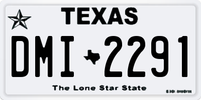 TX license plate DMI2291
