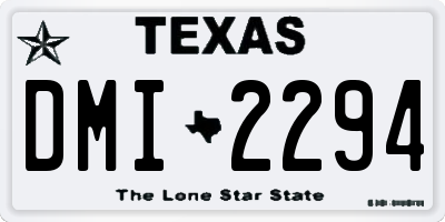 TX license plate DMI2294