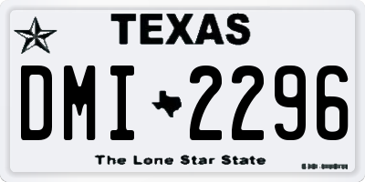 TX license plate DMI2296