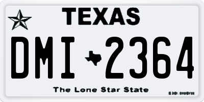 TX license plate DMI2364