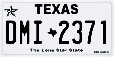 TX license plate DMI2371