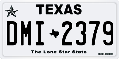 TX license plate DMI2379