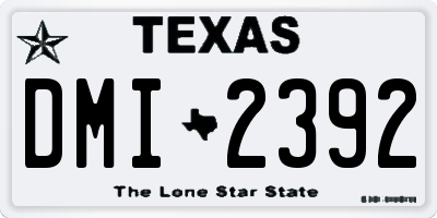 TX license plate DMI2392