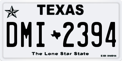 TX license plate DMI2394