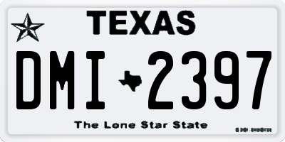 TX license plate DMI2397