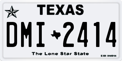 TX license plate DMI2414
