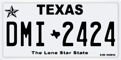TX license plate DMI2424