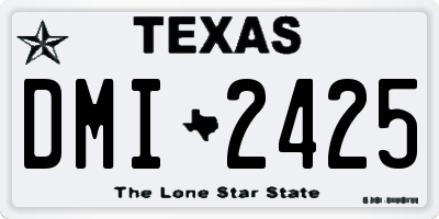 TX license plate DMI2425