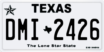 TX license plate DMI2426