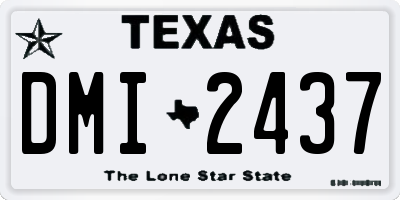 TX license plate DMI2437