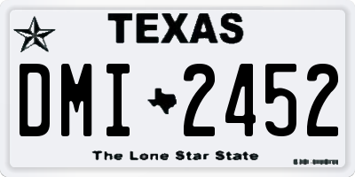 TX license plate DMI2452