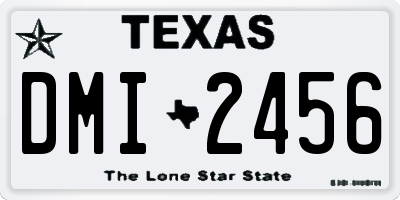 TX license plate DMI2456