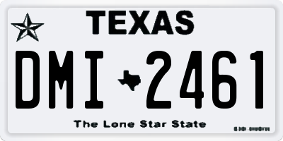 TX license plate DMI2461