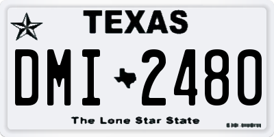 TX license plate DMI2480