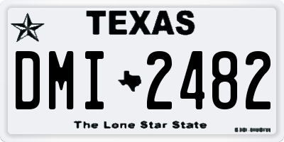 TX license plate DMI2482