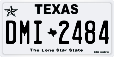 TX license plate DMI2484