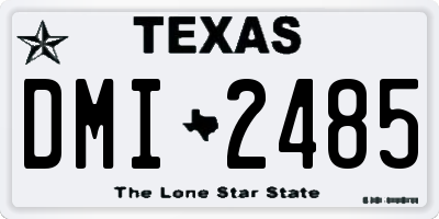 TX license plate DMI2485