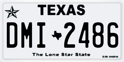 TX license plate DMI2486