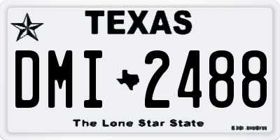 TX license plate DMI2488
