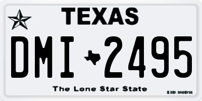 TX license plate DMI2495