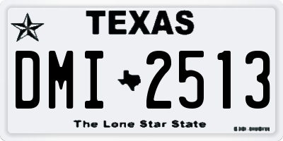 TX license plate DMI2513