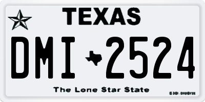 TX license plate DMI2524