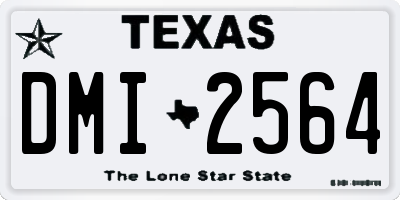 TX license plate DMI2564