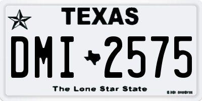 TX license plate DMI2575