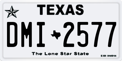TX license plate DMI2577