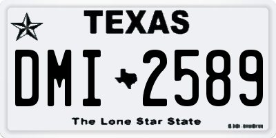 TX license plate DMI2589