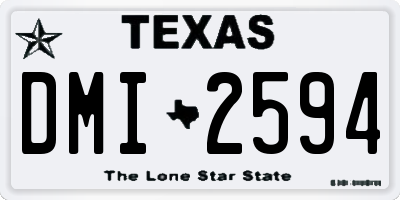 TX license plate DMI2594