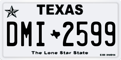TX license plate DMI2599