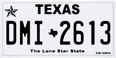 TX license plate DMI2613