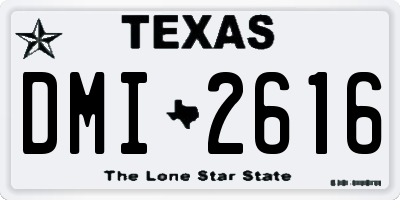 TX license plate DMI2616