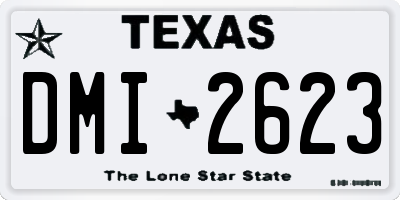 TX license plate DMI2623
