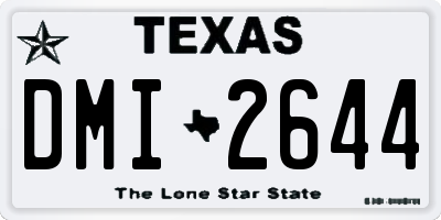 TX license plate DMI2644