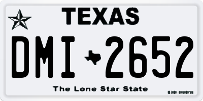 TX license plate DMI2652