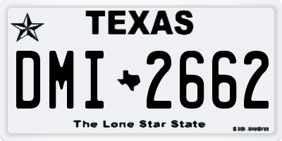 TX license plate DMI2662