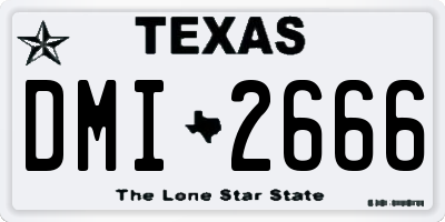 TX license plate DMI2666