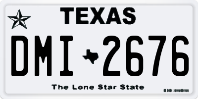 TX license plate DMI2676