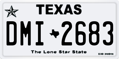 TX license plate DMI2683